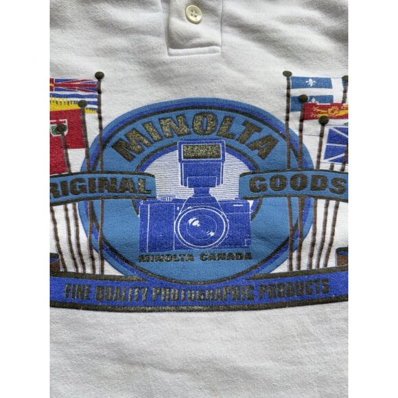 Rare Vintage 90s Minolta Original Goods Camera Photography Sweater Canada Promo - Picture 4 of 16